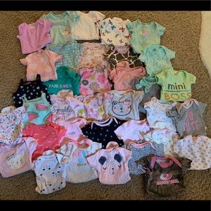 98 piece 0-3 bundle baby girl